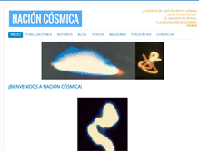 Tablet Screenshot of nacioncosmica.com